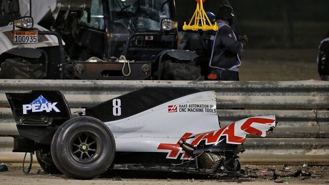 Grosjean incidente GP Bahrain