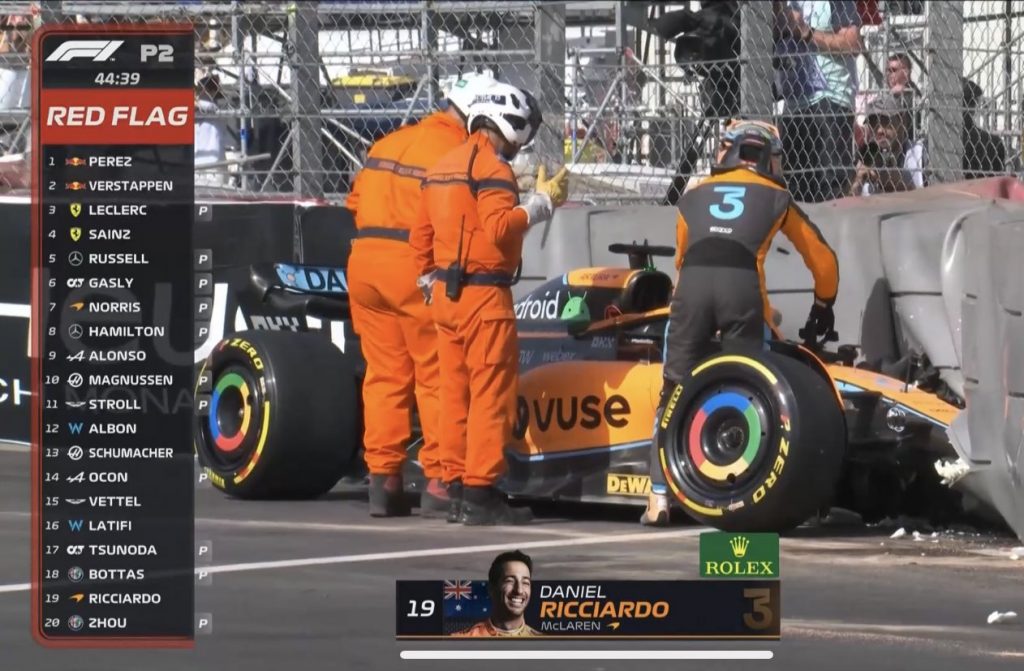 Daniel Ricciardo incidente Monaco