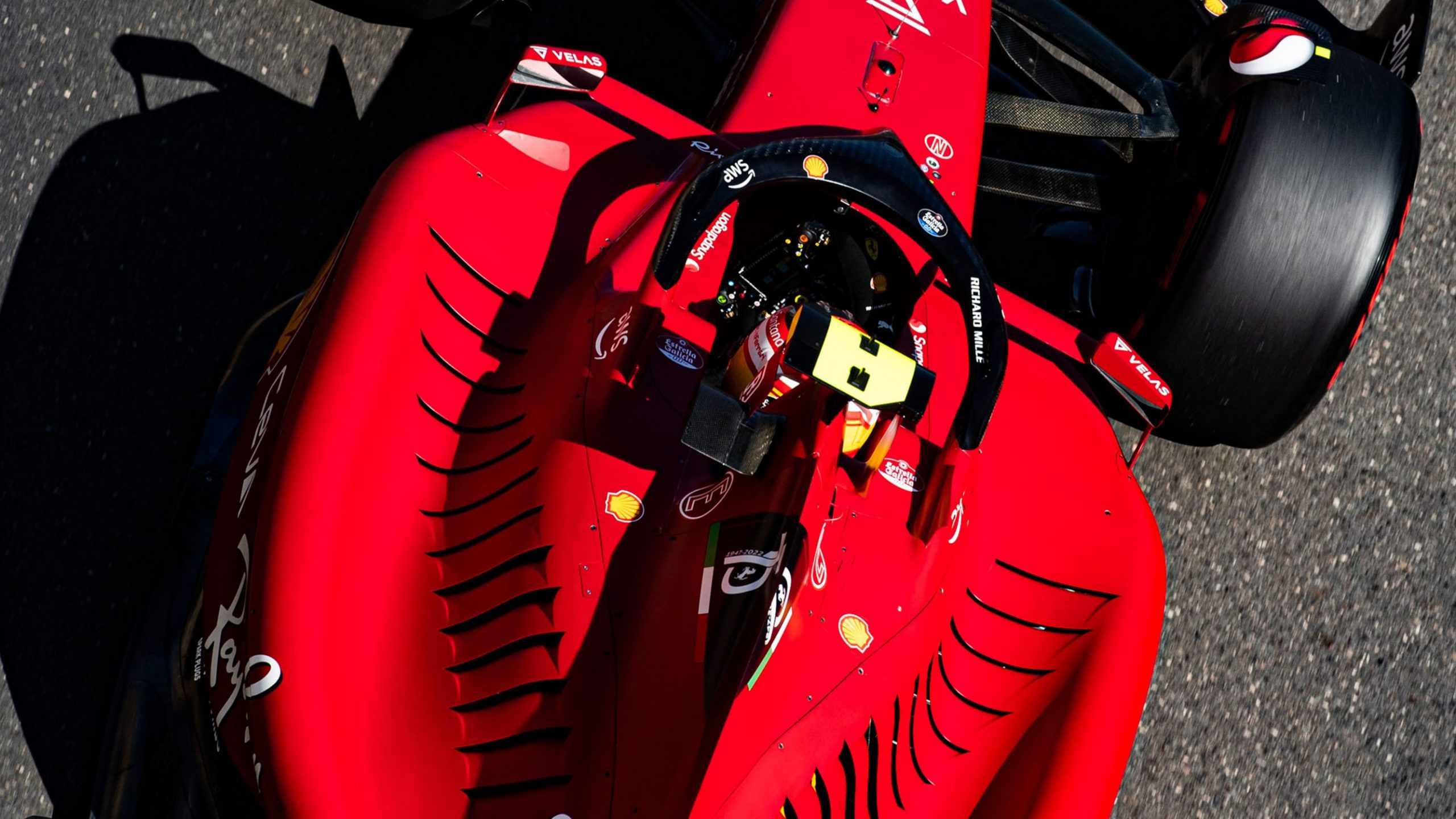Ferrari F1-75 dettaglio pance F1 2022
