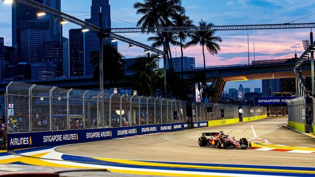 Ferrari fondo GP Singapore Marina Bay
