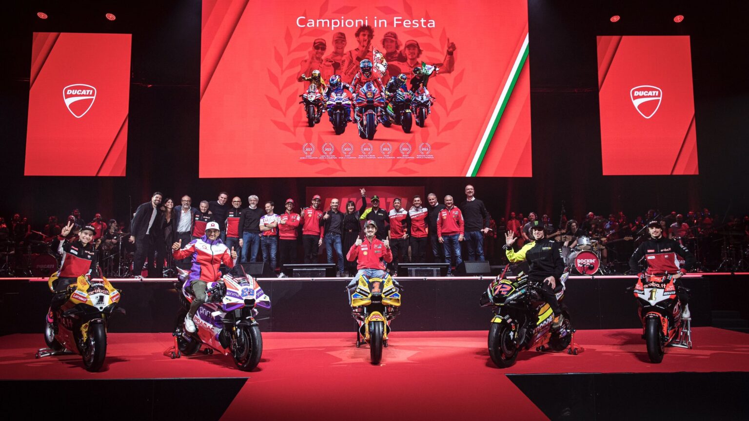 MotoGP Ducati l'evento "Campioni in Pista" per la presentazione del