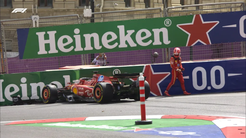 Gp Azerbaijan FP1 Charles Leclerc