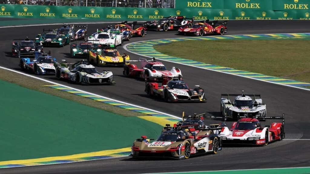 la partenza della 6 ore di san paolo, quinto round del wec 2025